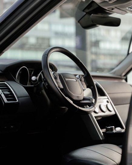Steering Wheel of Discovery Jeep